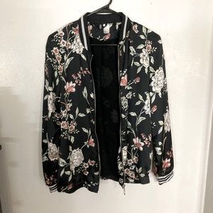 H&M floral bomber jacket